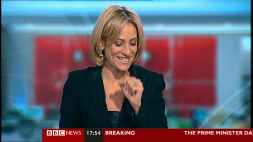 Emily Maitlis Suffers Coughing Fit