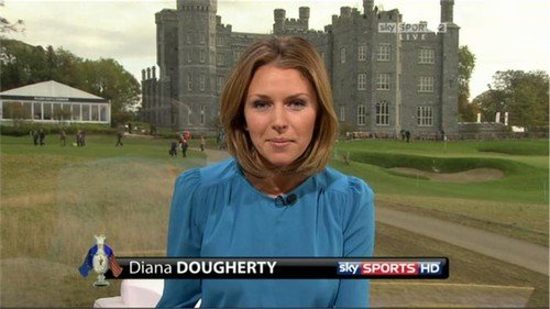 Former Sky Sports presenter Diana Dougherty gives birth
