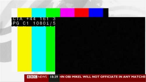 BBC News Channel suffers a minor breakdown..