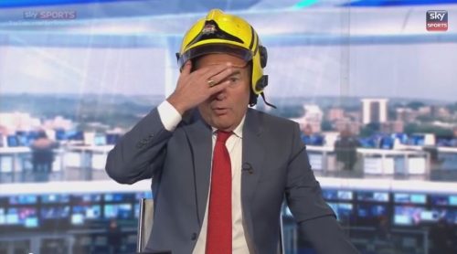 Video: Soccer Saturday evacuated due to fire alarm, but Fireman Jeff Stelling saves the day!