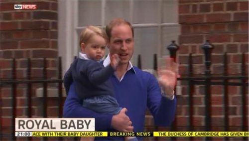 Royal Baby II – BBC, ITV, Sky News Coverage (Images)