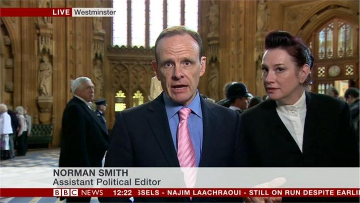 BBC’s Norman Smith told to stop filming in Central Lobby