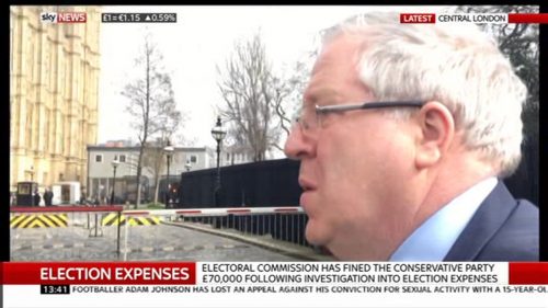 Tory Chairman lashes out; grabs phone of Sky Correspondent
