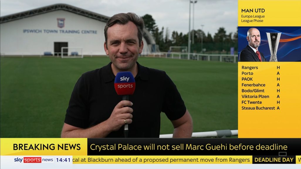 Jamie Weir on Sky Sports News