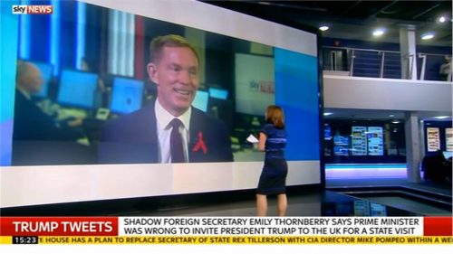 Kay Burley & Chris Bryant MP wager on President Trump visiting the UK