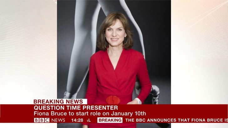 Fiona Bruce announced as new BBC Question Time presenter