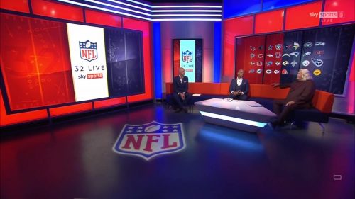 Images of Sky Sports NFL Studio for 2020
