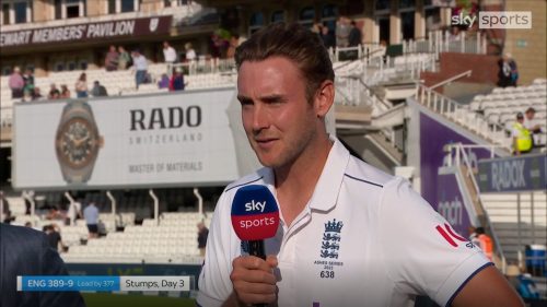 Cricketer Stuart Broad to join Sky Sports following retirement?